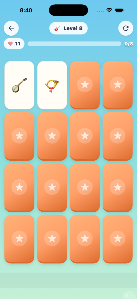 A level in progress